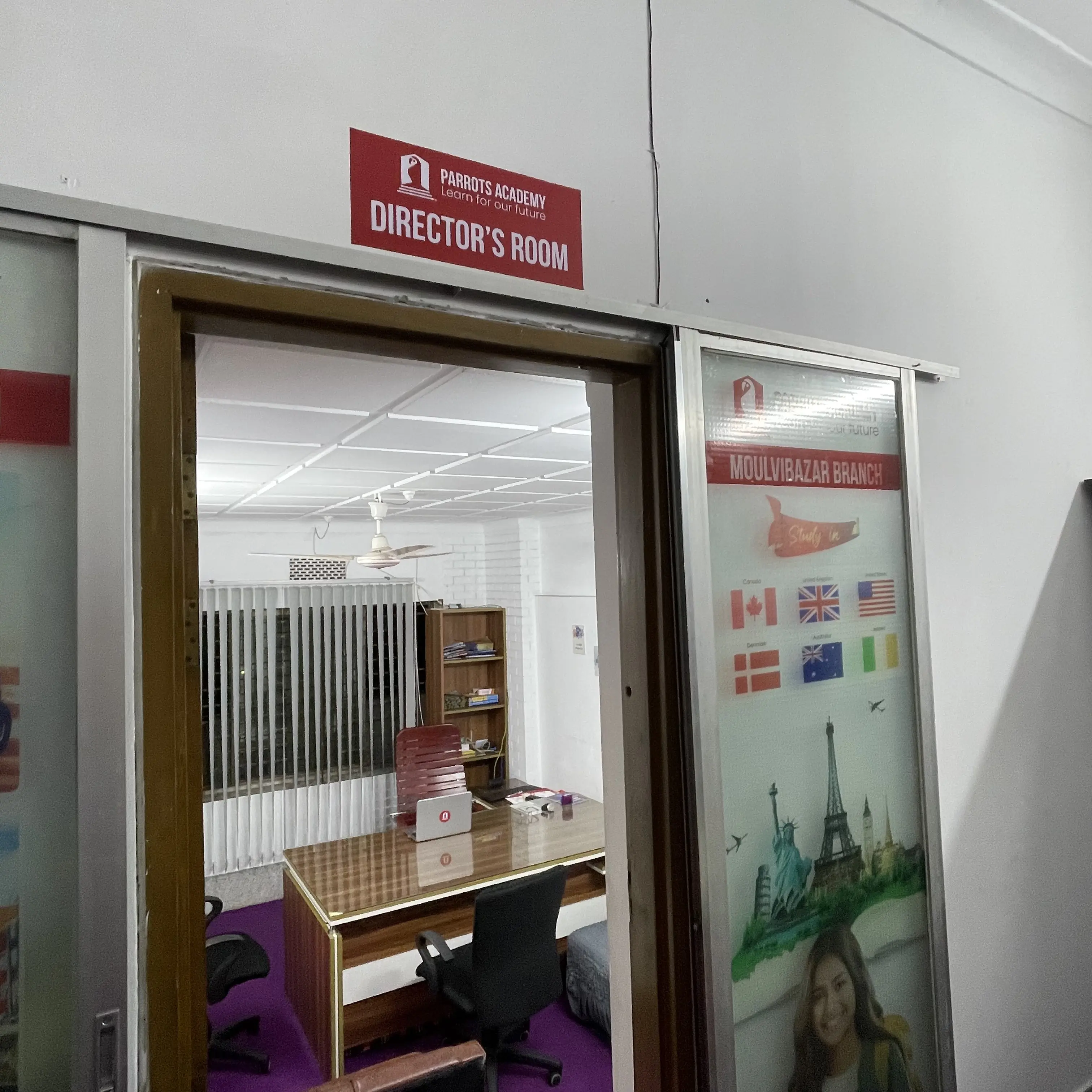outsideview of director room